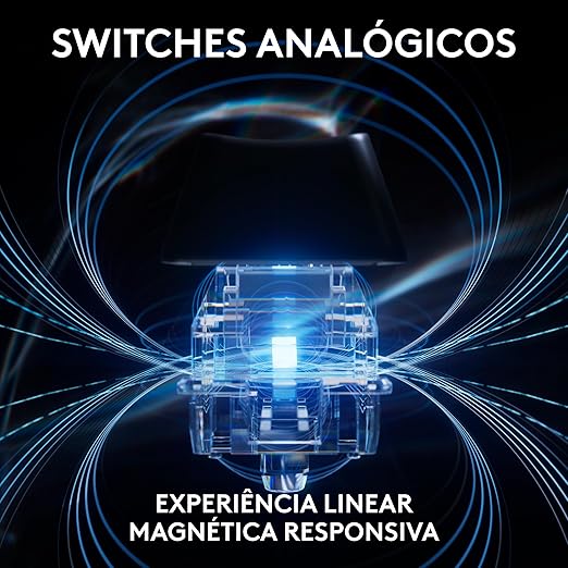 Teclado Gamer Com Fio Logitech G PRO X TKL RAPID com layout US, Switches Magnético- analógicos, Modo Rapid Trigger, Acionamento Ajustável, e RGB LIGHTSYNC - Preto